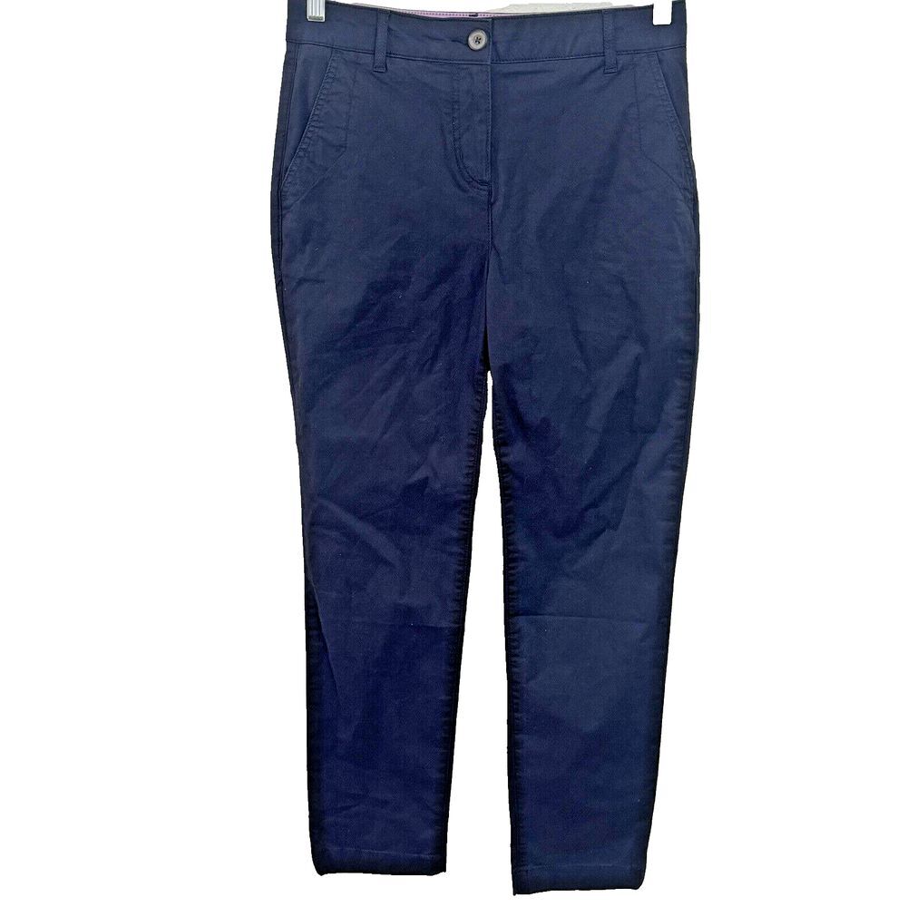 Boden Trouser Women's Size 4R Navy Blue Pocket Straight Leg